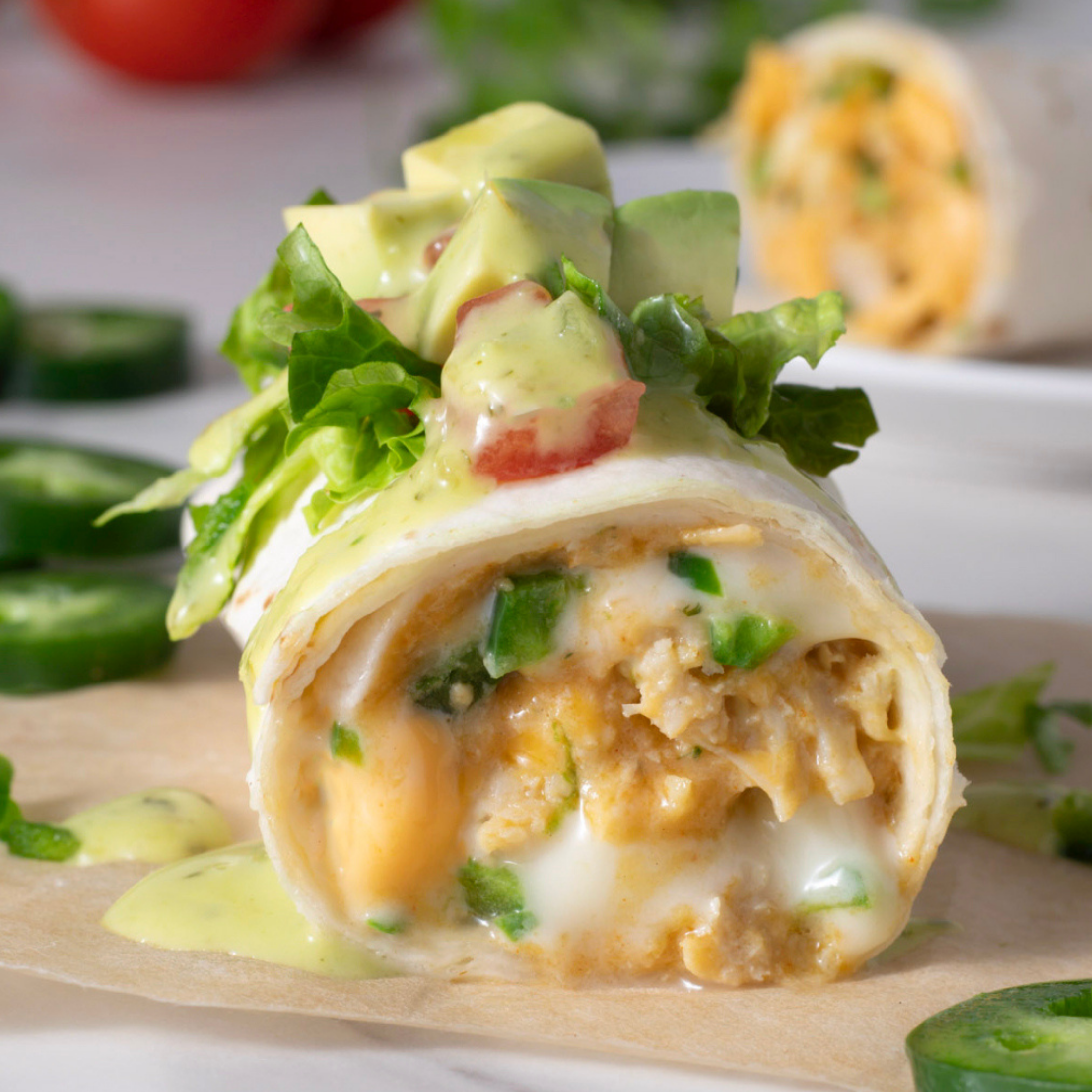 Realgood Foods Co. 3 Cheese Burritos, 3 Count, 15 oz (Refrigerated)