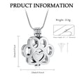 thumbnail image 2 of Pet Cremation Jewelry For Ashes For Dog/Cat Paw Stainless Steel Memorial Locket Urn Necklace Inside Mini Case Keepsake Cremation Jewelry Women Men, 2 of 6