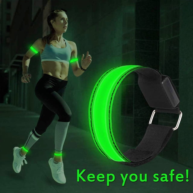 Brazaletes Luminosos, Pulseras De Banda Reflectante Usb Para Correr Al Aire Libre, Deporte 4 Uds. qarigey OD016051-06