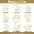 thumbnail image 3 of 9pcs 1.6x1.6 Inch Crystal Pattern Stickers Spiritual Stickers Self Adhesive Gold Metal Stickers Fantasy Theme Metal Stickers for Scrapbooks DIY Crafts Phone Decoration, 3 of 9