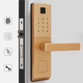 thumbnail image 4 of Cerradura de huella digital inteligente,Cerradura de puerta antirrobo protege la cerradura inteligente de huellas dactilares de seguridad para puertas de madera para puerta antirrobo, 4 of 8