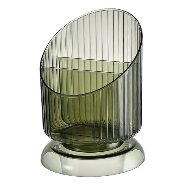 BELOVING Makeup Brush Holder Modern Design for Lipstick Vanity Countertop Bathroom Green