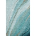 thumbnail image 2 of Addison Rugs Mayfield Premium Machine Washable Transitional Swirls Turquoise Rectangle Rug, 9' X 12' Machine Washable Transitional Swirls Turquoise Oversized Sherpa Throw Blanket, 2 of 6
