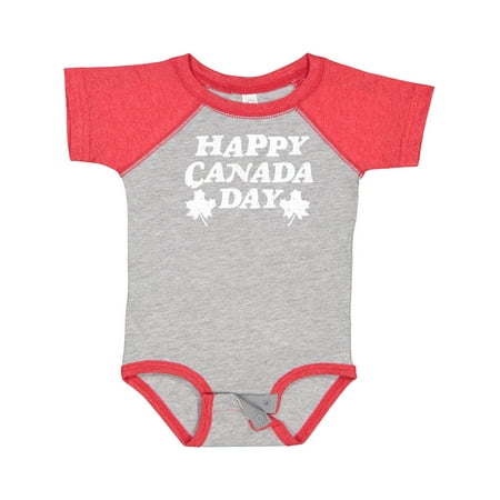 

Inktastic Happy Canada Day with Distressed Maple Leaves Gift Baby Boy or Baby Girl Bodysuit