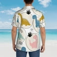 thumbnail image 6 of Kll Men'S Hawaiian Shirt Short Sleeve Button Down Beach Shirts-Cute Dinosaurs, 6 of 8