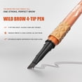 thumbnail image 5 of Microblading Eyebrow Pen with 4 Fork Tips, Waterproof Eyebrow Pen Eyebrow Pencil, All Brow Types, Last All-Day, Precise Eyebrow Makeup, Natural Hair Stroke Makeup Tool, 5 of 7