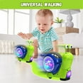 thumbnail image 5 of SQDWYGUO Baby Toddler Infant Luminous Snail Toy, Electric Tummy Time Toys Crawling Snail Musical Toys with Light-up Music, Light-Up Walking Dancing Moving Interactive Sensory Toy,Green brown, 5 of 7