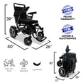 thumbnail image 4 of 350 lbs Weight Capacity Electric Wheelchair, 19 Miles Long Battery Range, US Based Customer Support, Electric Wheelchairs for Adults, Lightweight Wheel Chair for Seniors, IQ-7000 by Majestic, 4 of 5