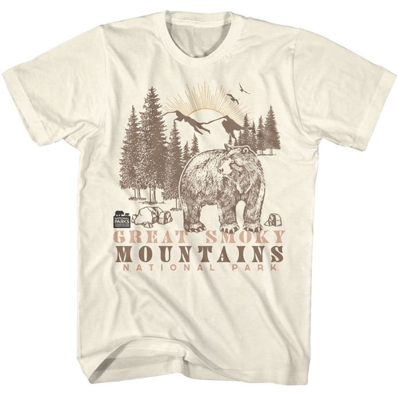 National Parks Bear And Mountains Natural T-Shirt