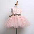 thumbnail image 6 of Douhoow 0-9Y Girl Sequins TuTu Dress Wedding Birthday Party Princess Dress Backless Sundress, 6 of 9