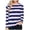 Pink, variant on Women's Wide Striped Shirt Long Sleeve Loose Basic Boat Neck Tops,Black,XL