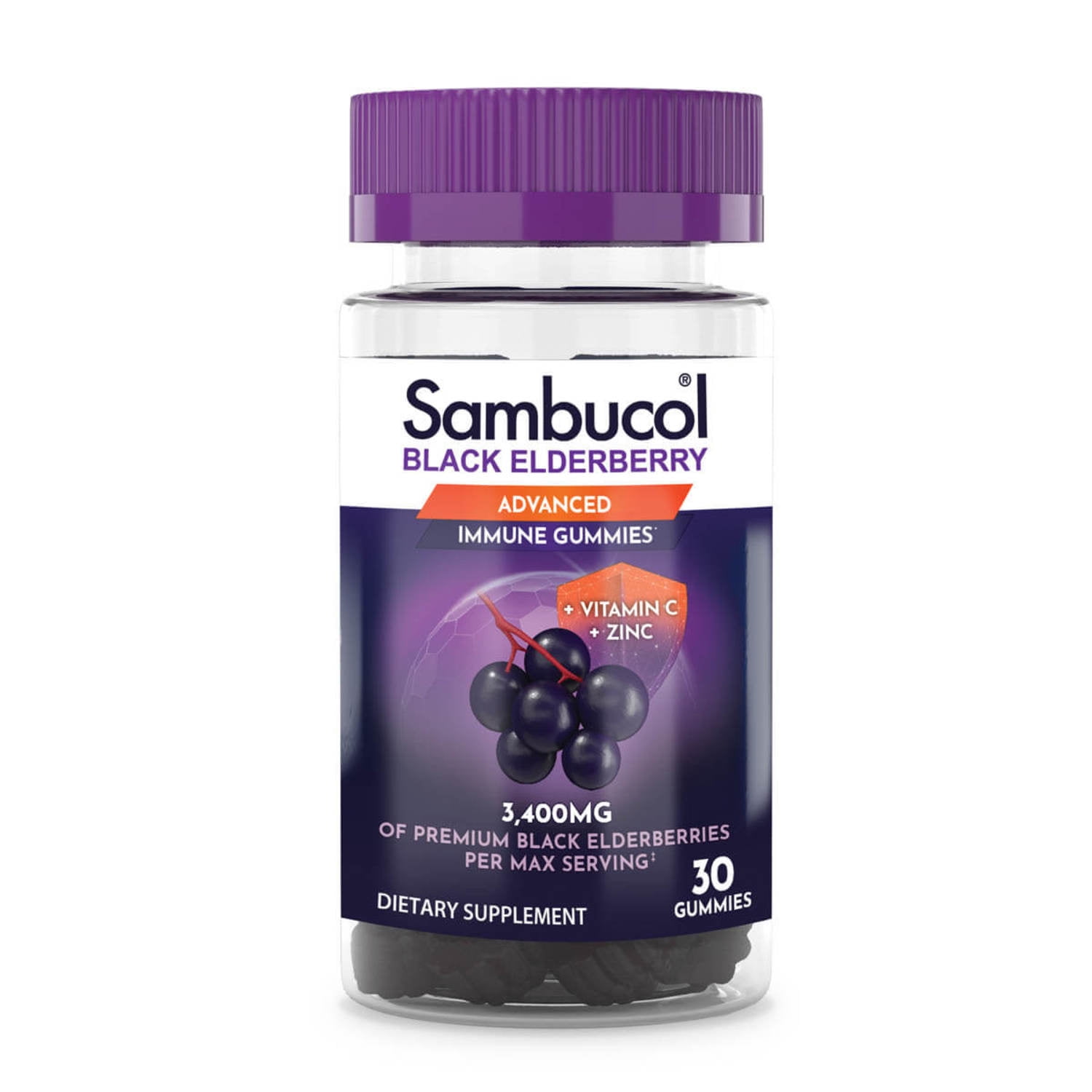 Sambucol Elderberry Gummies, Immune Support Supplement, 30 Count
