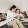 thumbnail image 4 of Homewish Brown Geometric Square Queen Comforter Set,Retro Abstract Art Comforter Sets Queen,Light Gray Reversible,3pcs,1 Comforter and 2 Pillowcases, 4 of 7