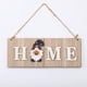 thumbnail image 5 of Letrero De Madera Para Puerta Delantera, Adorno Decorativo, Letrero Para El Hogar, Hermoso Y Elegante Tablero Colgante De Navidad Con Ocho Papá Noel De Navidad Serendint HA013780-00, 5 of 7
