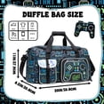 thumbnail image 2 of Bolsa deportiva Oruiji, bolsa de lona para niños y niños con compartimento para zapatos, 2 of 6