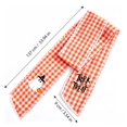 thumbnail image 4 of Halloween Wreath Sash Bow, Plaid Ghost Print Ribbon for Front Door Wreath, Fall Garland & Farmhouse Decor, 4 of 10