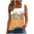 thumbnail image 2 of Puntoco Camisetas ajustadas para mujer Camiseta sin mangas estampada para mujer Top holgado, 2 of 4
