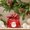 Red, variant on Matoen Christmas Drawstring Gift Bags, Velvet Reusable Storage Bags for Holiday Party Favors, Gifts & Souvenirs, Santa Snowflake Print, 13x10cm