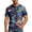 Black, variant on Mens T-Shirts Summer Short Sleeve Crewneck Casual Loose Fit Floral Print Beach Shirt Streetwear