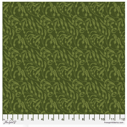 Free Spirit Rachel Hauer Mariana Kelp Green Cotton Fabric By Yard