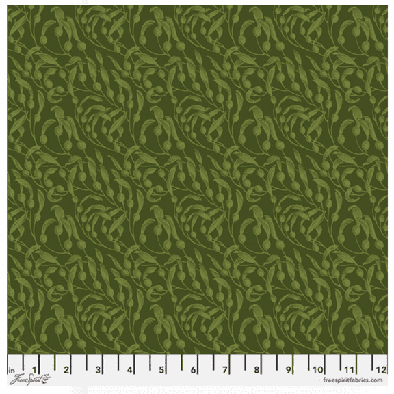 Free Spirit Rachel Hauer Mariana Kelp Green Cotton Fabric By Yard