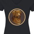 thumbnail image 4 of Inktastic Nova Scotia Duck Tolling Retriever Dog Women's V-Neck T-Shirt, 4 of 5