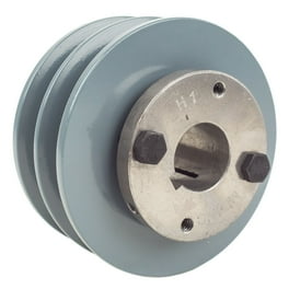 3.25 Cast Iron 1 Inch Shaft Pulley Sheave Single 2 Groove V Style A Belt 4L Walmart