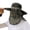 Green, variant on Outdoor Fisherman Hat with Face Cover and Neck Flap, Wide Brim Sun Hat with Breathable Mesh, Adjustable Strap, Foldable Safari Hat for Fishing, Hiking, Camping