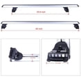 thumbnail image 2 of CCIYU Cargo Racks for Au Q5 2009-2016,for A Q7 2007-2016 Rooftop Luggage Canoe Kayak Carrier Rack Silver Roof Rack Cross Bar - Fits Side Rails Models ONLY, 2 of 6