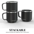 thumbnail image 6 of The Coldest Espresso Coffee Mug - Stainless Steel Super Insulated Travel Mug for Hot & Cold Drinks, Best for Tea, Lattes, Cappuccino Coffee Cup(Stealth Black, 4 Oz), 6 of 6