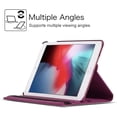 thumbnail image 4 of For Apple iPad 7th 8th 9th 10.2" 360 Degrees Rotating Leather Tablet Case, Purple, 4 of 5