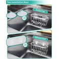 thumbnail image 3 of Multifunctional Adhesive Kitchen Sink Organizer with M-Shaped,2 Installation Methods Kitchen Sponge Holder,Rustproof Sponge Caddy for Brush,Sink Stopper and Scraper -Silver, 3 of 7