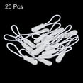 thumbnail image 3 of Uxcell Zipper Pulls Pull Head Handle Replacement Tab Tags Cord Extension for Backpacks Bags Handbags White, 3 of 5
