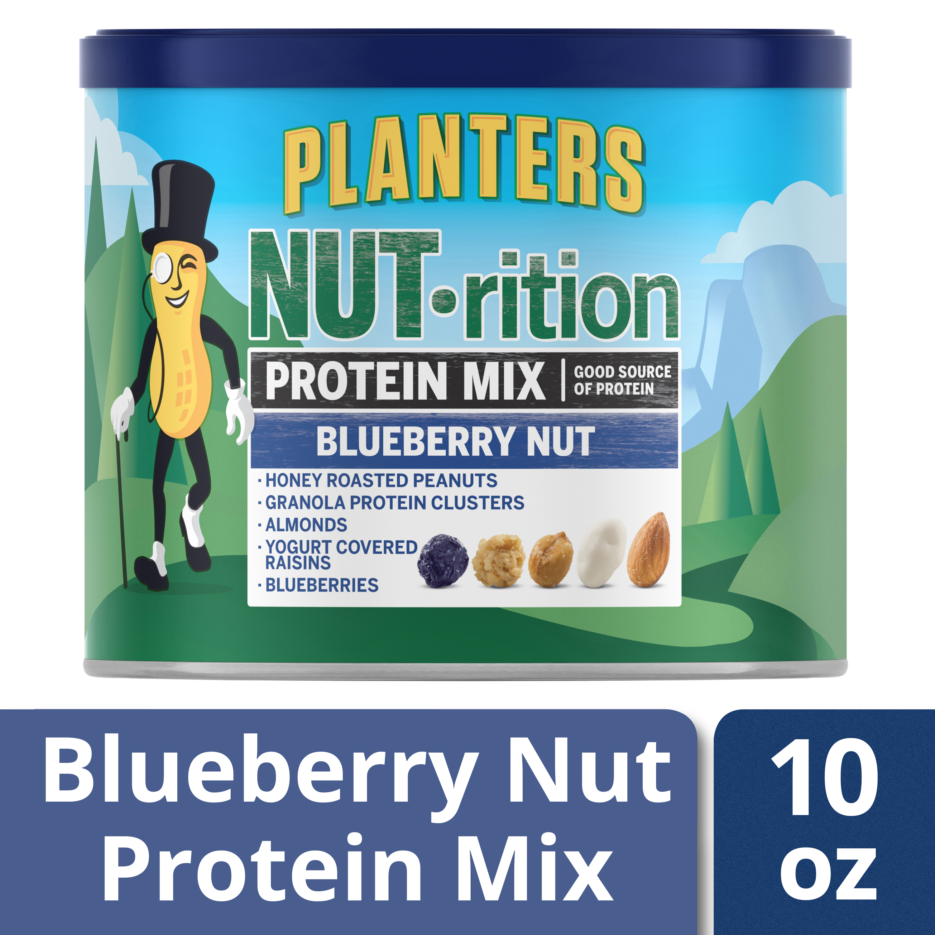 PLANTERS NUTrition Protein Mix Blueberry Nut 10 oz Can