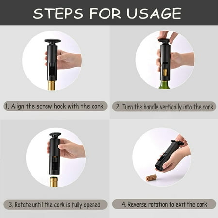 

Wine Bottle Opener Wine Opener Set with Foil Cutter Corkscrew Wine Bottle Opener Accessories for Home Restaurant