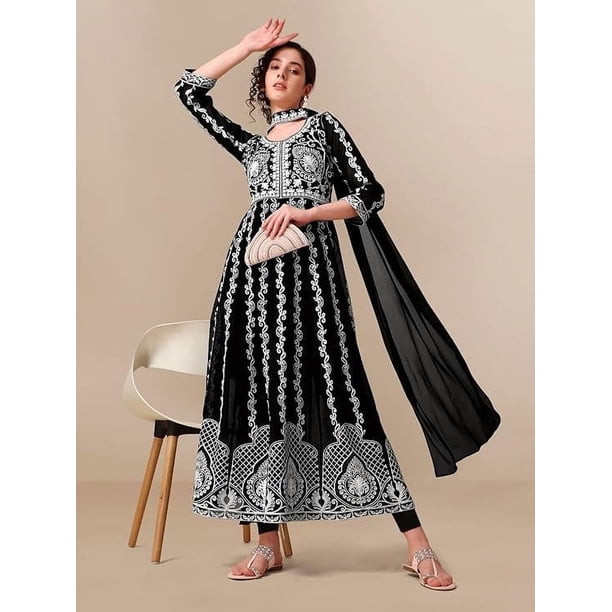 chinese dress ladies Maple Clothing Indian Kurtis for Women Long Tunic Kurta Tops (Olive Green,  S) at Amazon Women's Clothing store main image 0