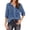 Blue, variant on Women's t Shirts Casual Tops for Women Linen Shirt With Embroidered Sleeves and Chiffon Collar Elegant Casual Blouse for Summer