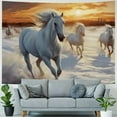 thumbnail image 4 of Orinice Running Horse Tapestry Washable Polyester Art Wall Hanging Blanket for Living Room Bedroom Dorm Party Home Decor,  50x40inch, 4 of 6