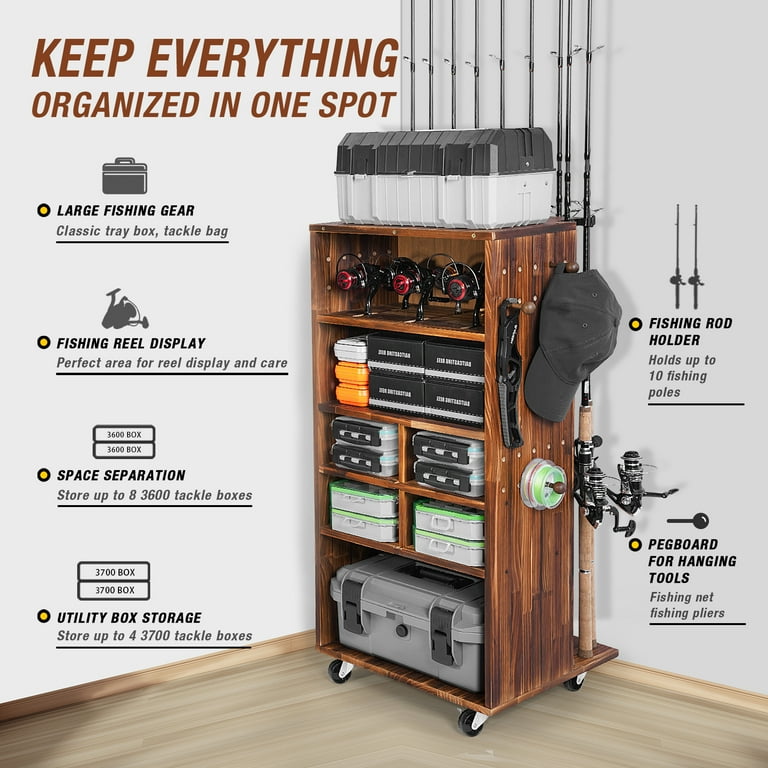 fishing rod holder case Guide Series Jumbo Tube a padded adjustable shoulder strap and a handle provides easy carrying. Tackle Box With Rod Holders