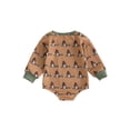 thumbnail image 2 of Gupgi Sweat à Capuche Imprimé Canard pour Bébés Garçons une Pièce Barboteuse Manches Longues Col Rond Combinaisons Automne, 2 of 9