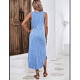 thumbnail image 2 of Vestido de verano Zeagoo, casual, floral, con bolsillos, XL, 2 of 6