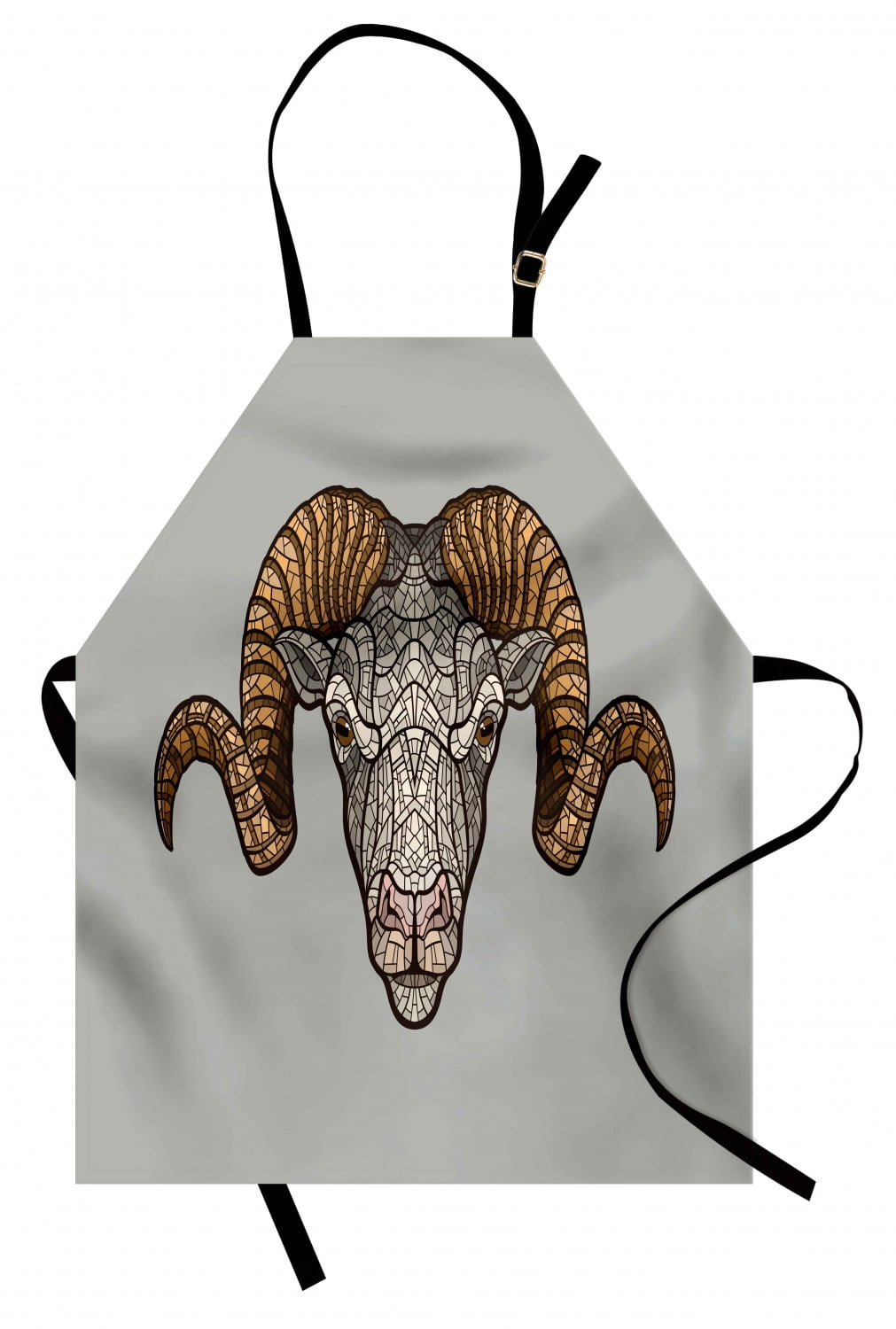 Zodiac Aries Apron Animal with Artistic Fractal Look and ...