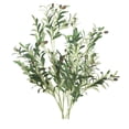 thumbnail image 1 of Ramas de olivo artificiales Plantas artificiales Verdor Simulación Hoja Verdor Tallos Guirnaldas altas Decoración Ramas de olivo para mesa de balcón 2 grandes 2 pequeños Gloria ramas de olivo falsas, 1 of 9