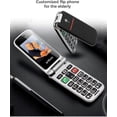 thumbnail image 3 of Artfone Unlocked Clamshell Senior Mobile Phone With Big Buttons Cf241a Sos Button 2.4 Inch Screen, C, 3 of 5
