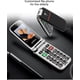 thumbnail image 3 of Artfone Unlocked Clamshell Senior Mobile Phone With Big Buttons Cf241a Sos Button 2.4 Inch Screen, C, 3 of 5