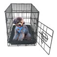 thumbnail image 1 of UBesGoo 20" Pet Cat Rabbit Folding Steel Crate Playpen Wire Metal Cage, 1 of 7