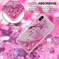 thumbnail image 3 of Case for iPhone Xs Max, Cherry Tree Liquid Glitter Flowing Quicksand case Cute Clear Soft Shockproof TPU Slim Protective, 3 of 4