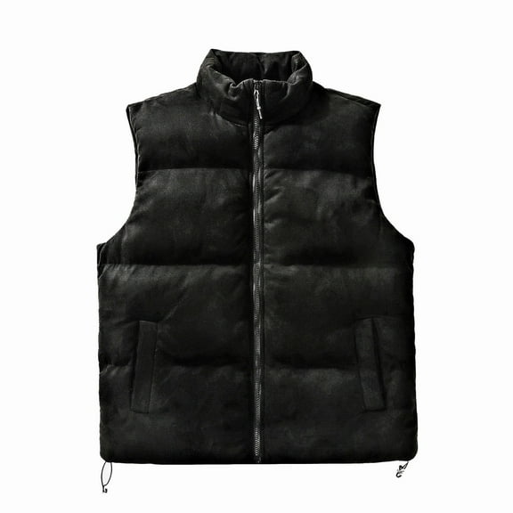 Fesfesfes Plus Size Warm Vest For Women Suede Sleeveless And Hooded Casual Jacket Fall Saving