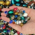 thumbnail image 6 of Bohemian Style Mixed Color Glass Beads Bulk, Synthetic Decorative Beads for Jewelry Making, DIY Bracelet, Necklace, Phone Chain, Glass Art Crafting, Geometric Patterns, Uncharged, No Plating, 6 of 9