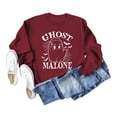 thumbnail image 3 of WEAIXIMIUNG Sweatshirts Courts pour Femmes Manches Courtes Automne Hiver Décontracté Confortable Lettre Col Rond Mode Manches Longues, 3 of 3